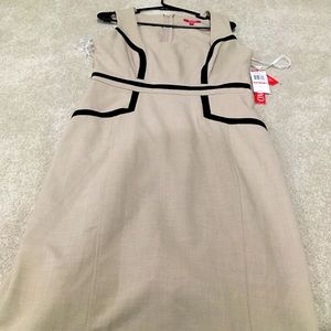XOXO junior 13/14 tan dress with black NWT